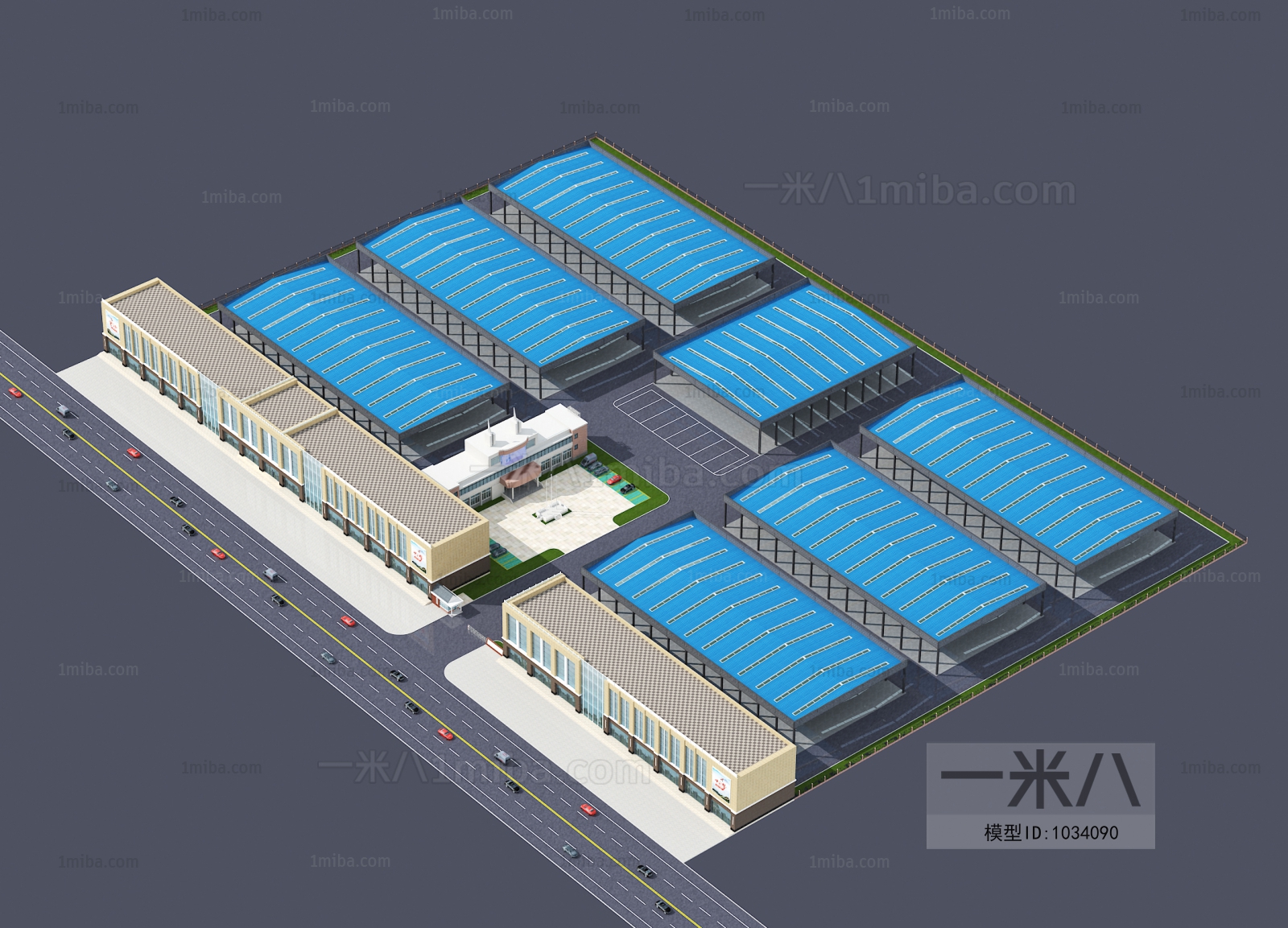 Modern Architectural Bird's-eye View Planning