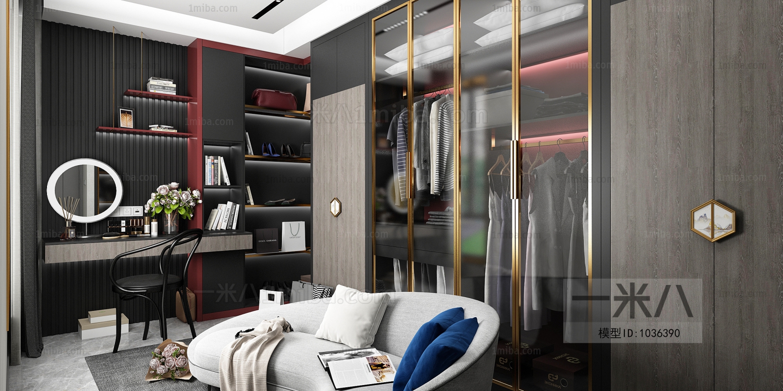 Modern Clothes Storage Area