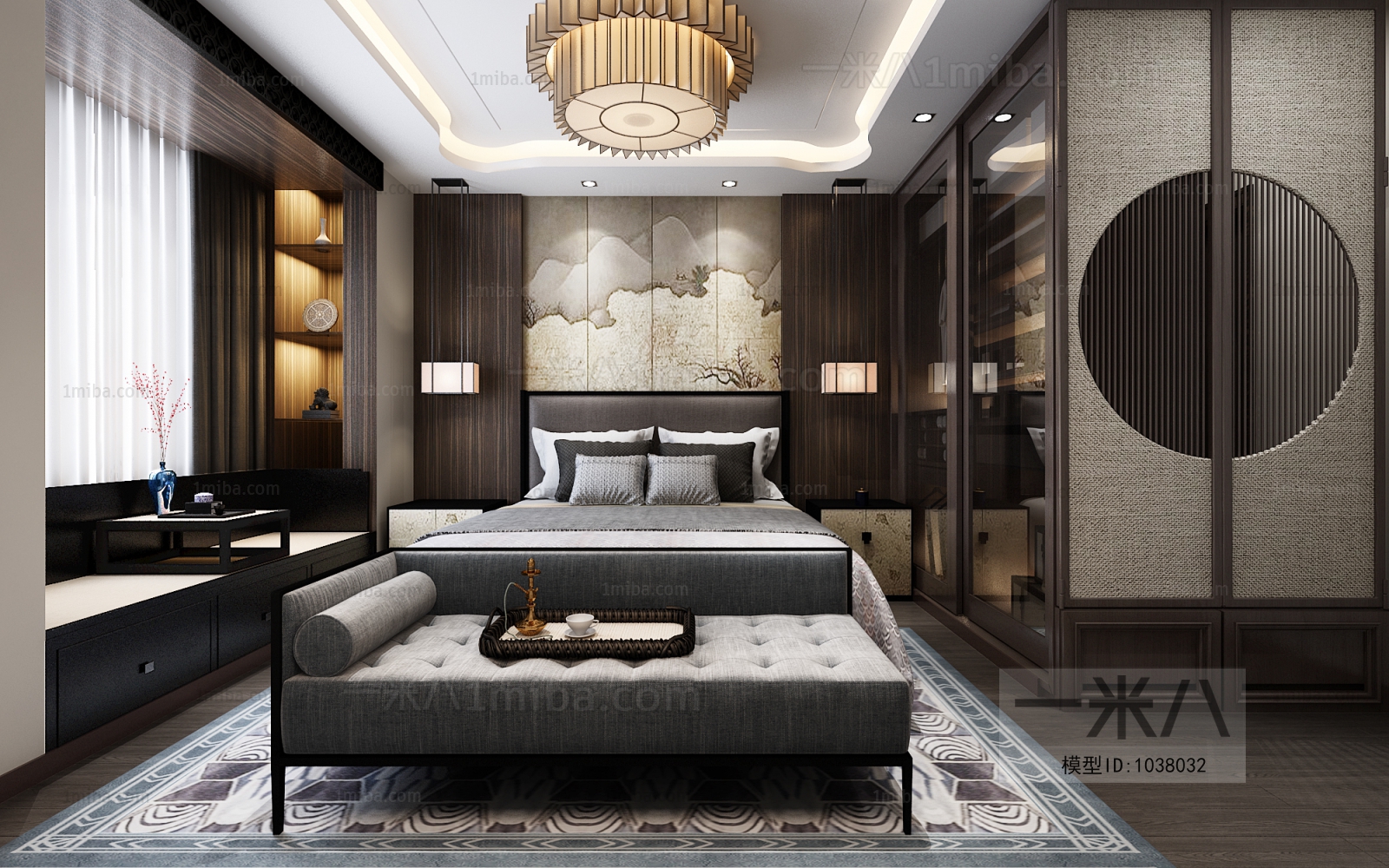 New Chinese Style Bedroom