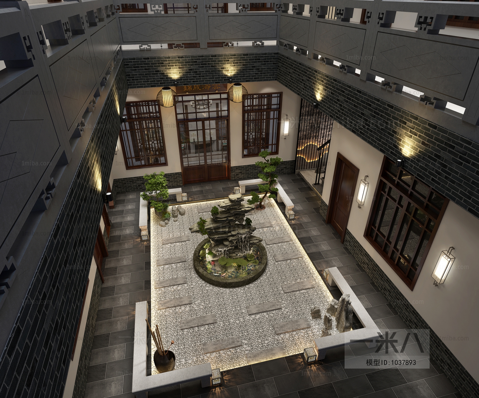 New Chinese Style Courtyard/landscape