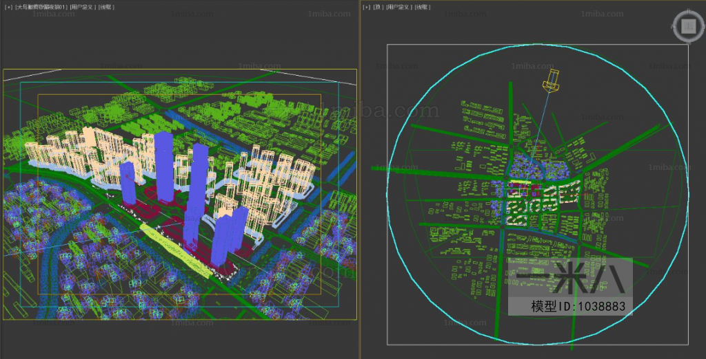 Modern Architectural Bird's-eye View Planning