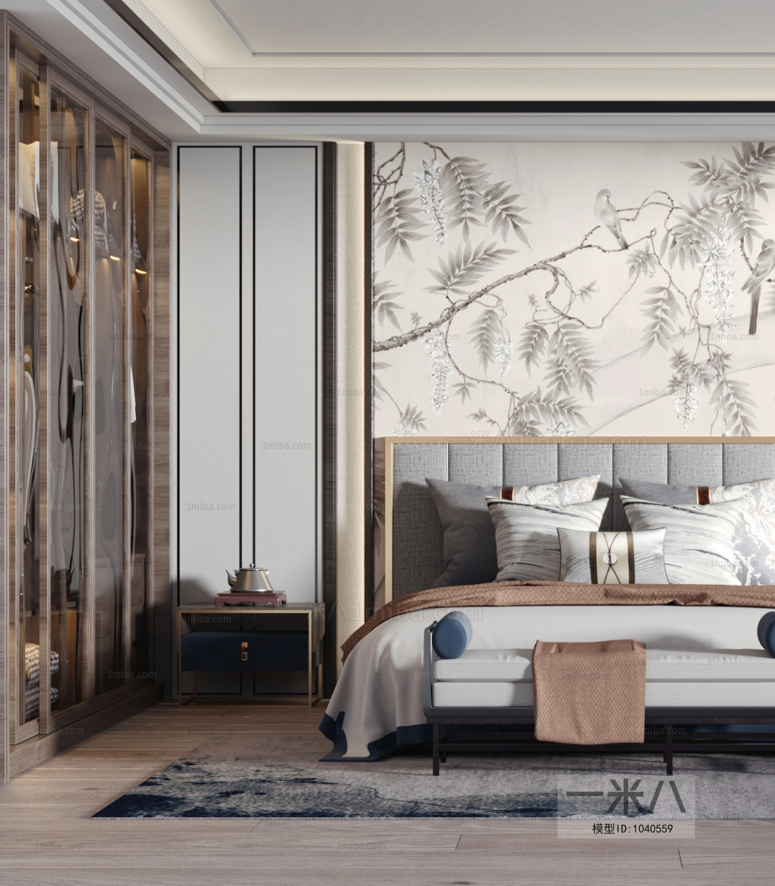 New Chinese Style Bedroom