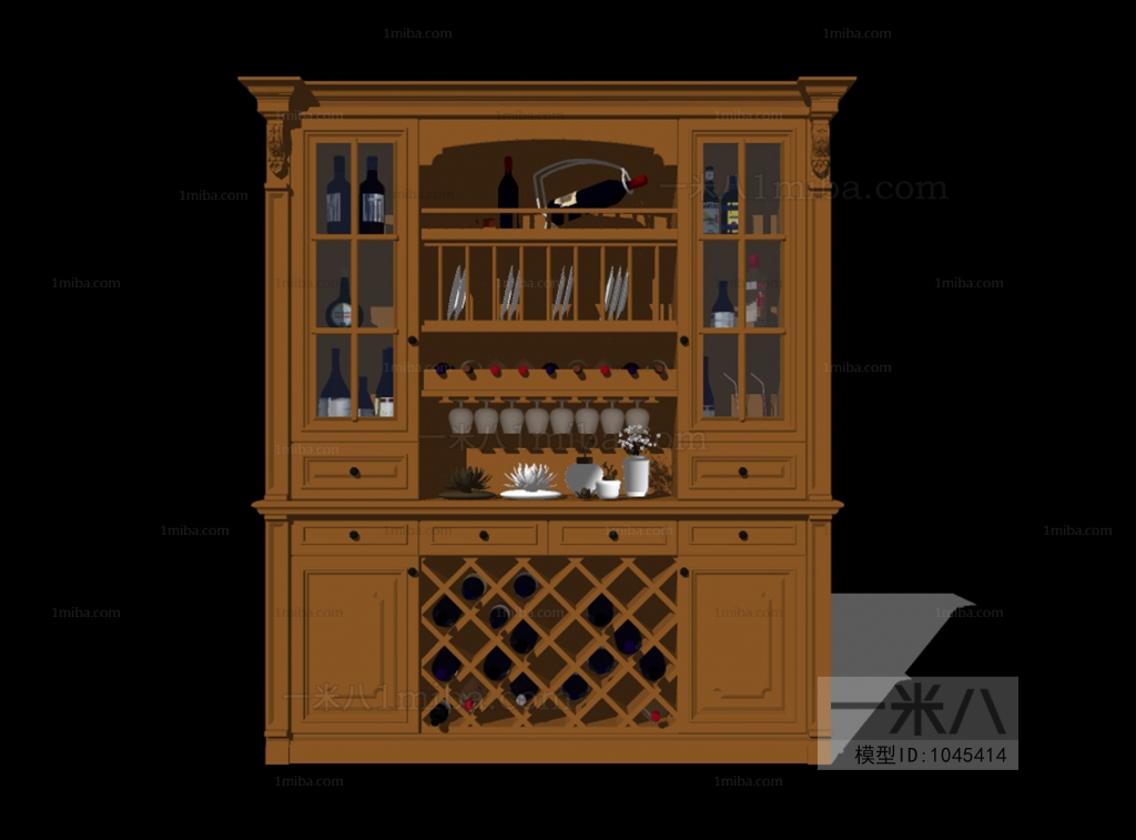 European Style Wine Cabinet