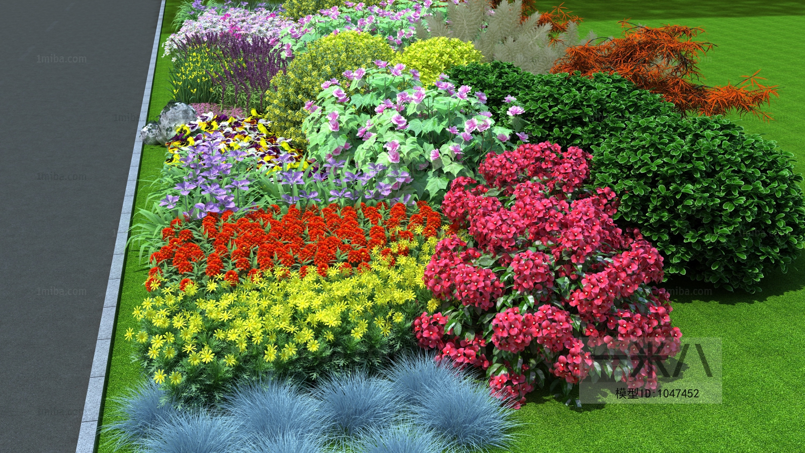 Modern Flowers And Grass