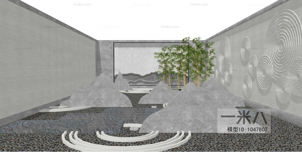 New Chinese Style Courtyard/landscape