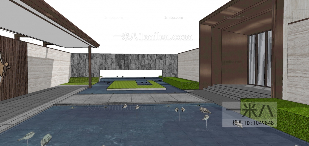 New Chinese Style Courtyard/landscape