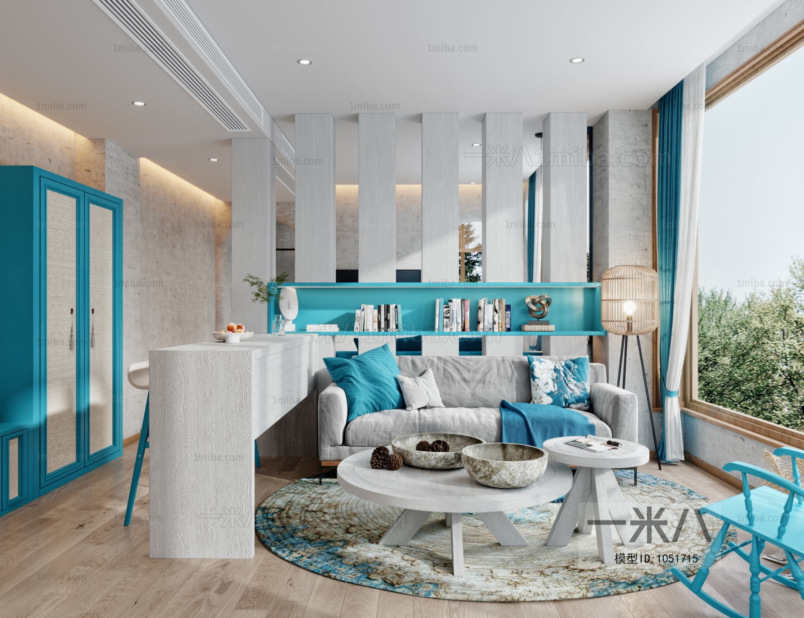 Mediterranean Style Guest Room