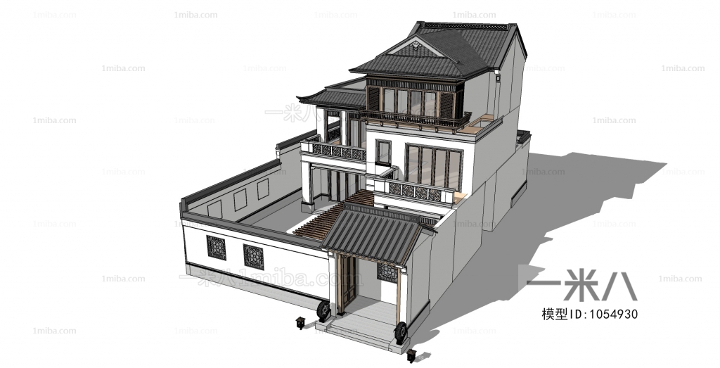 Chinese Style Villa Appearance