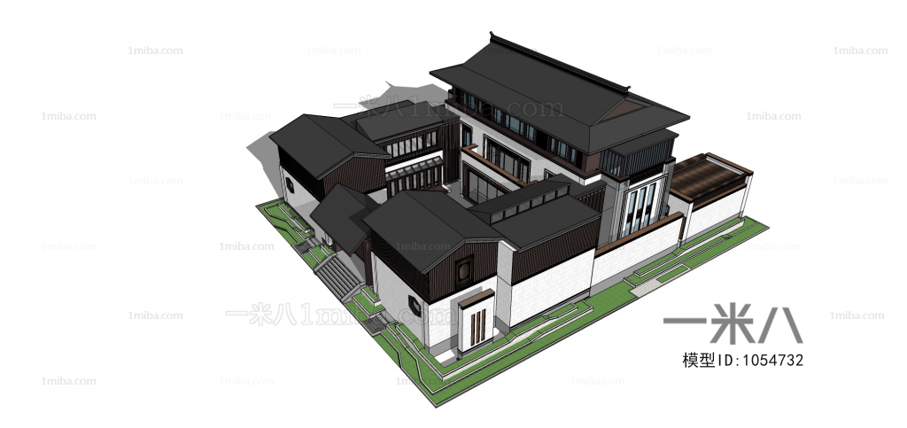 New Chinese Style Villa Appearance