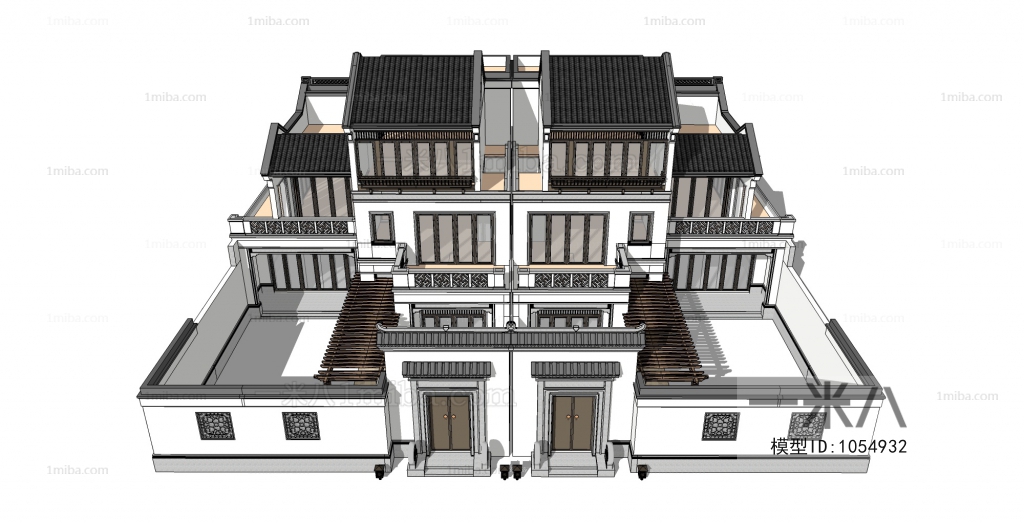 Chinese Style Villa Appearance