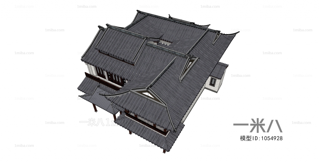 New Chinese Style Ancient Architectural Buildings