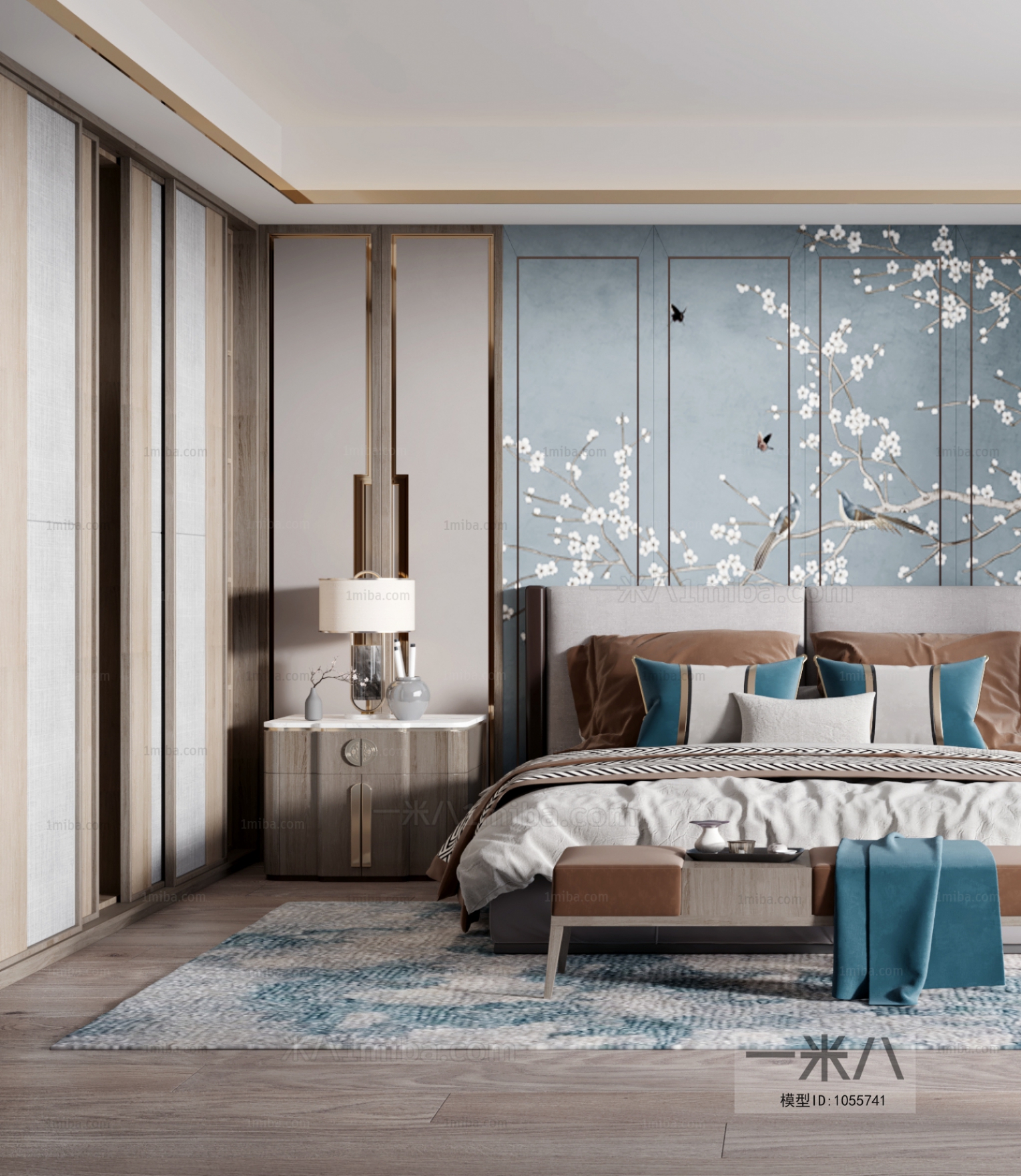 New Chinese Style Bedroom