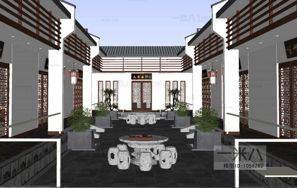 Chinese Style Courtyard/landscape