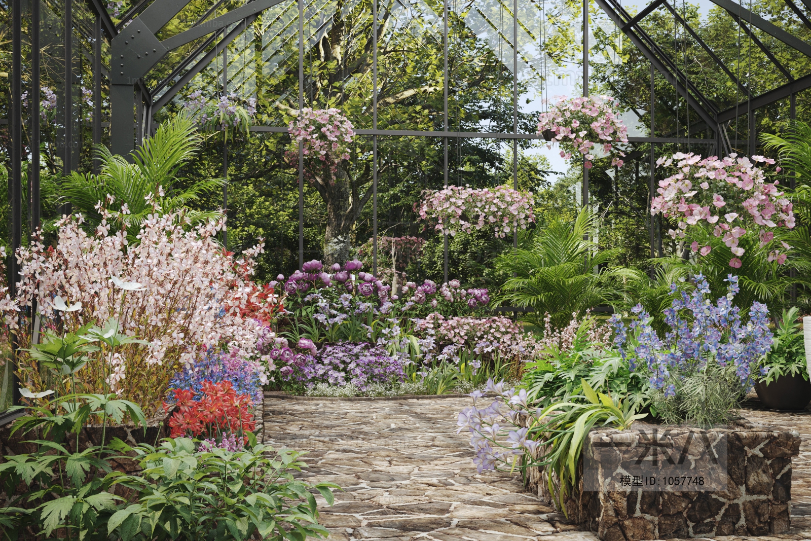 Modern Flowers And Grass