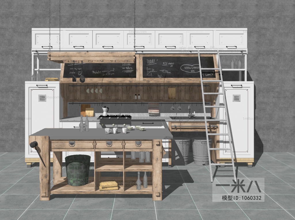 Industrial Style Nordic Style Kitchen Cabinet