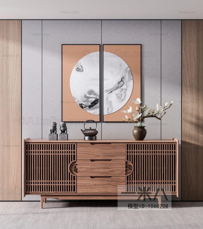 New Chinese Style Side Cabinet