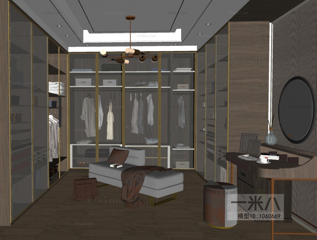 Modern Clothes Storage Area