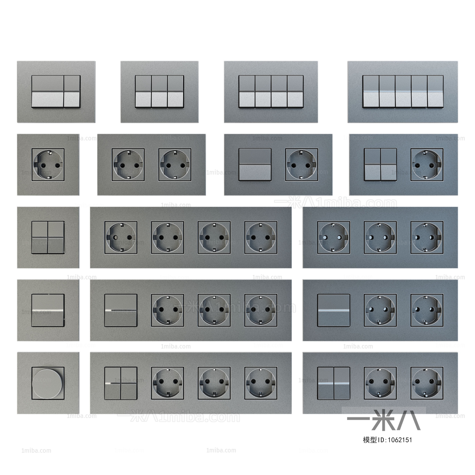 Modern Switch Socket Panel