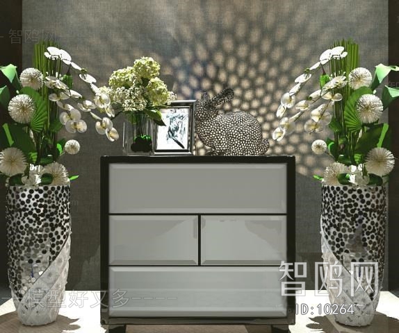 Modern Chinese Style New Chinese Style Side Cabinet/Entrance Cabinet