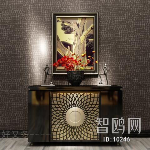 Post Modern Style New Chinese Style Side Cabinet/Entrance Cabinet