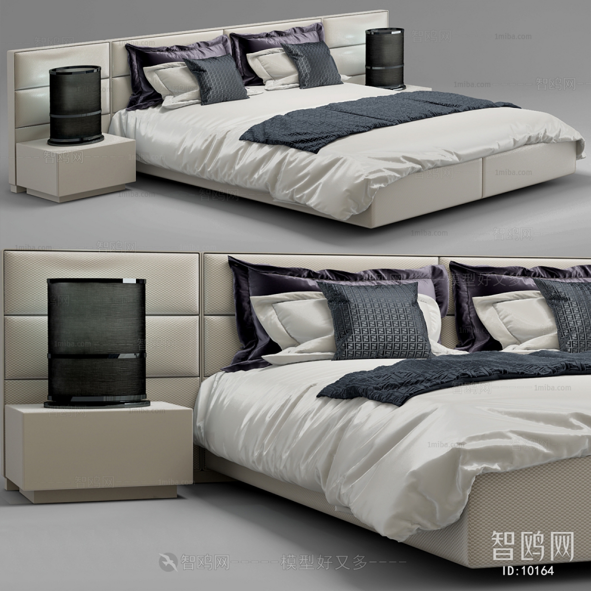 Modern Simple Style Simple European Style Double Bed
