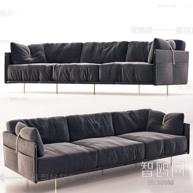 Modern LOFT Industrial Style Nordic Style Simple Style Post Modern Style Simple European Style Three-seat Sofa