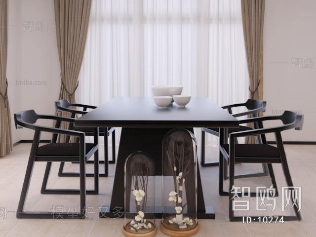 现代新中式餐桌椅