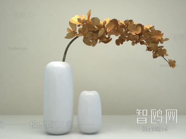 现代新中式花艺摆件