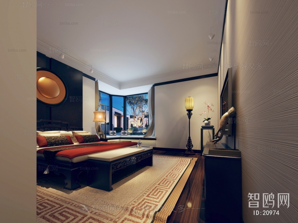 New Chinese Style Bedroom