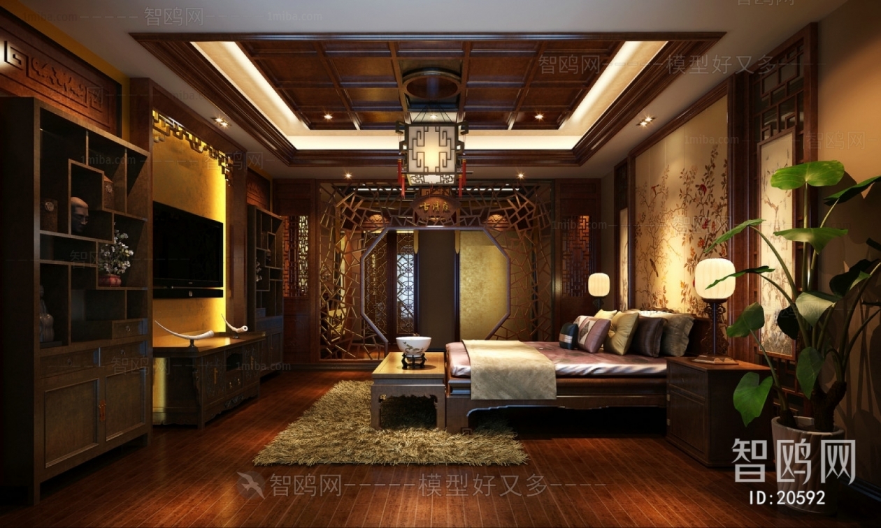 New Chinese Style Bedroom