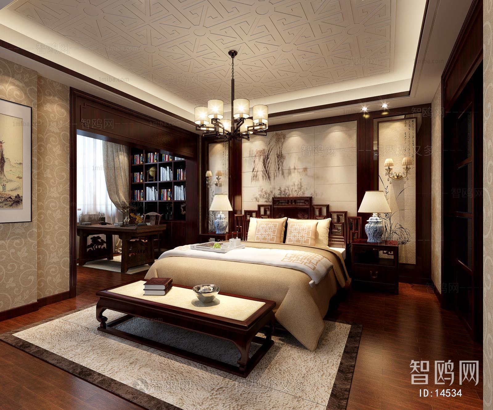Chinese Style New Chinese Style Bedroom