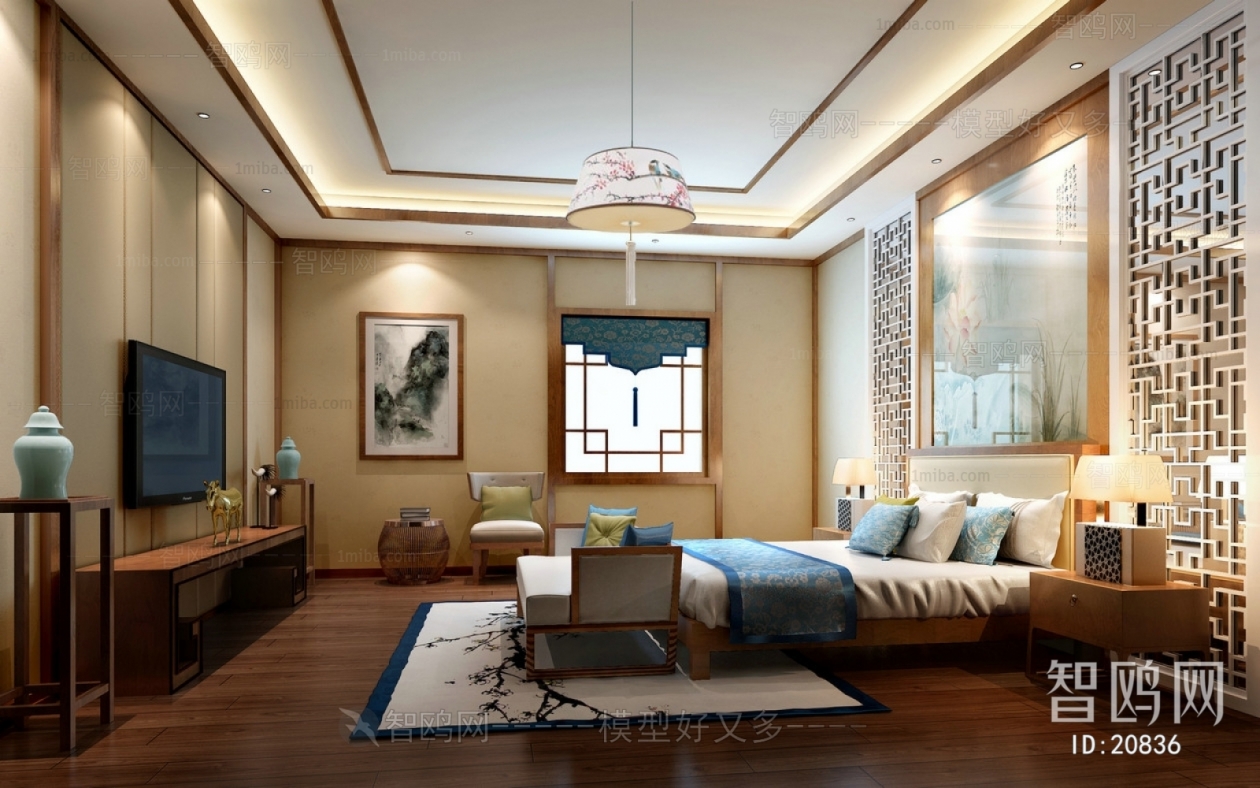 New Chinese Style Bedroom