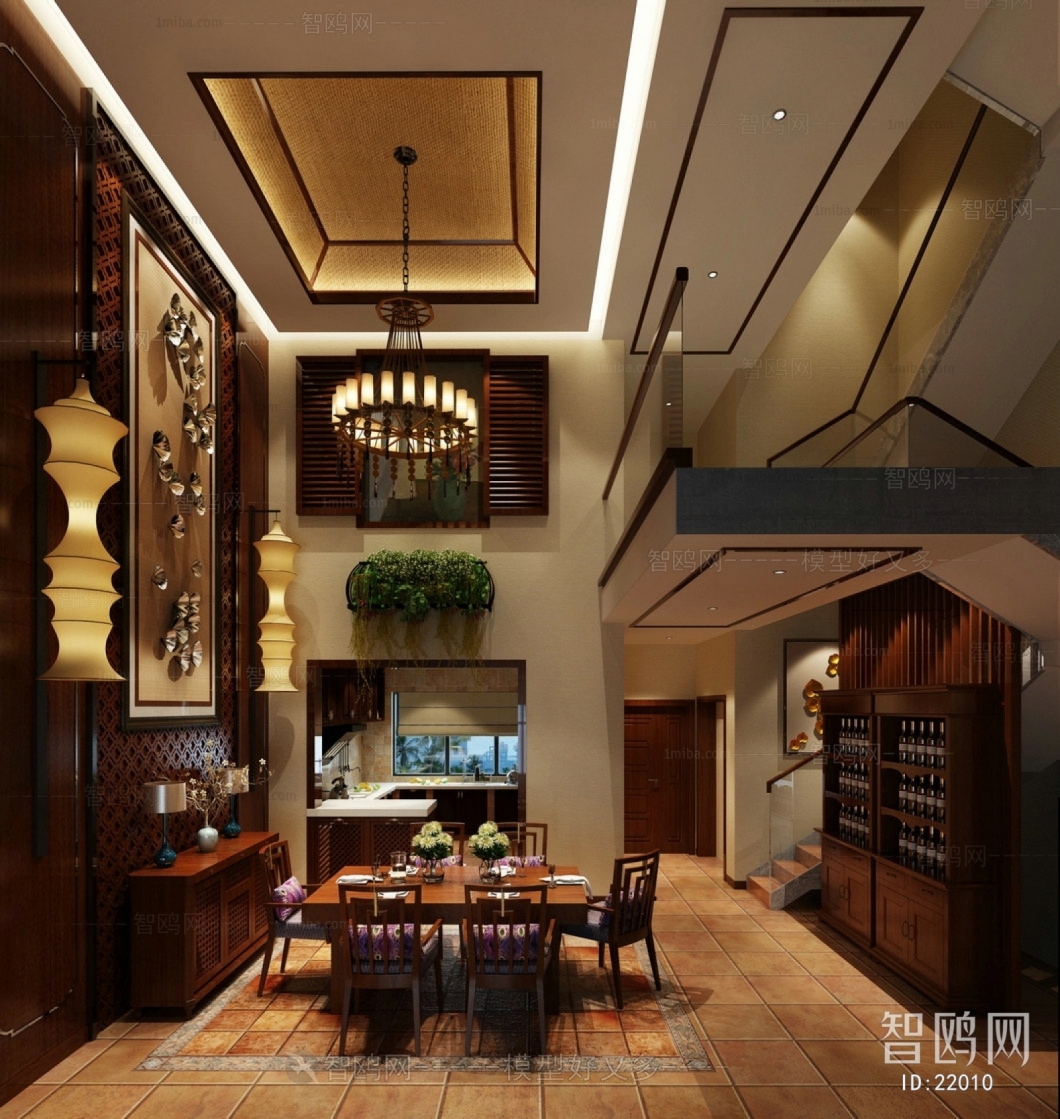 New Chinese Style Dining Room