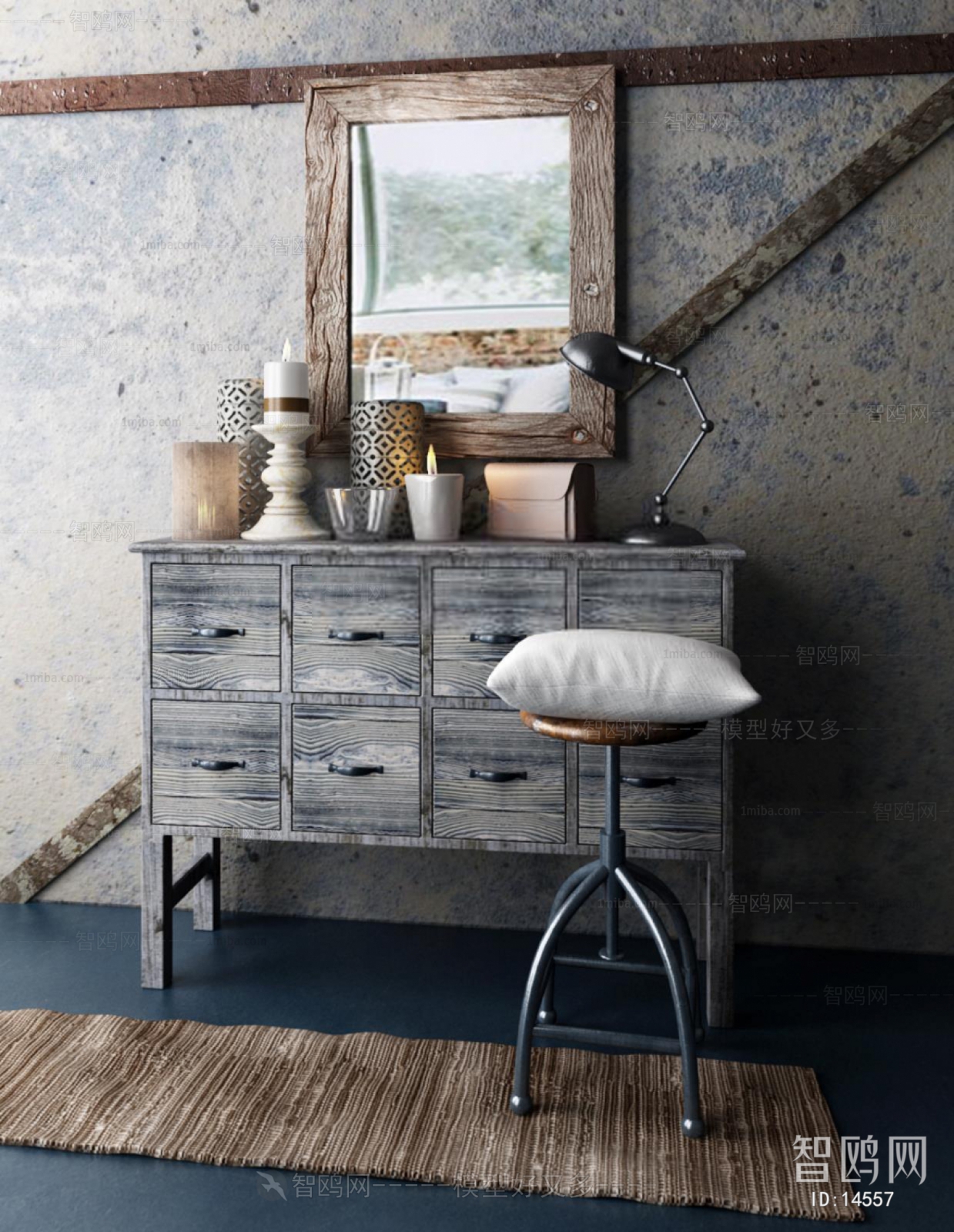 Industrial Style Nordic Style Side Cabinet/Entrance Cabinet