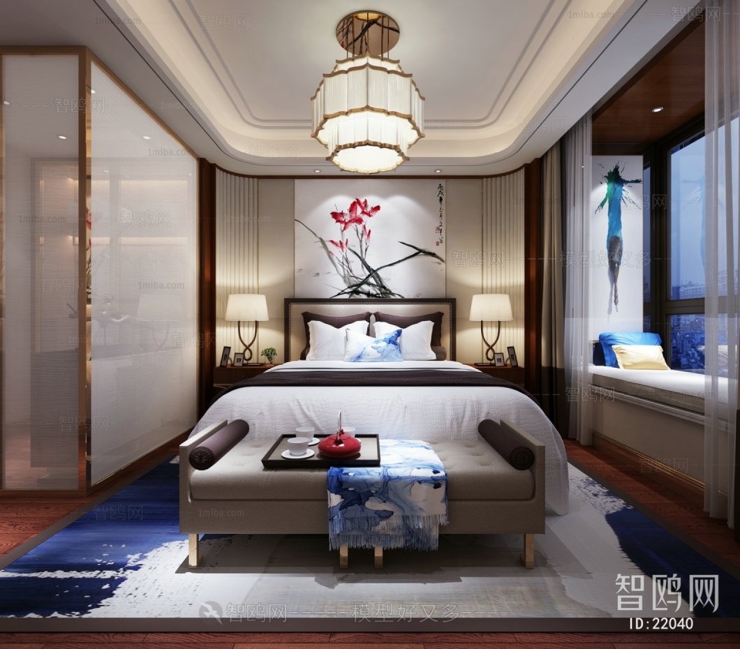 New Chinese Style Bedroom