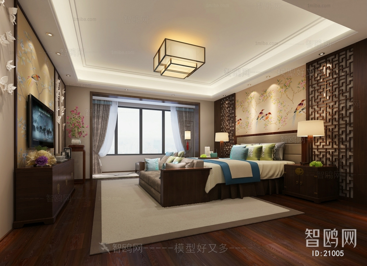 New Chinese Style Bedroom