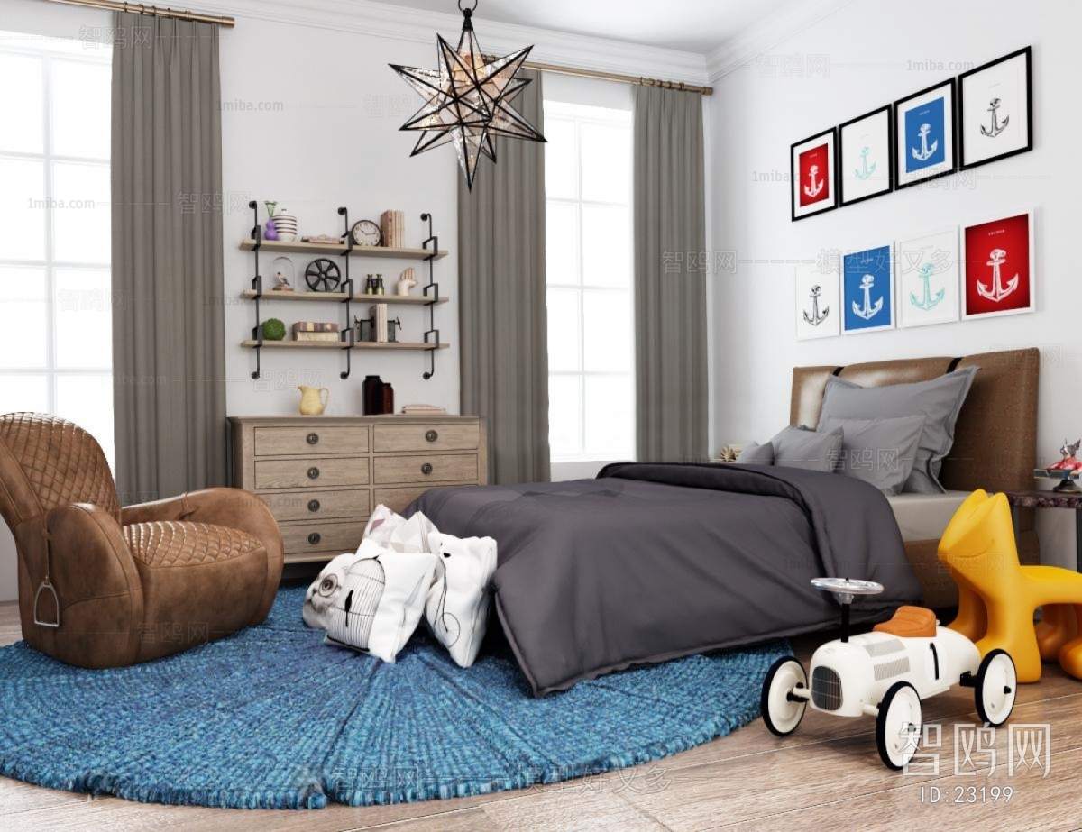 Modern American Style Children's Room