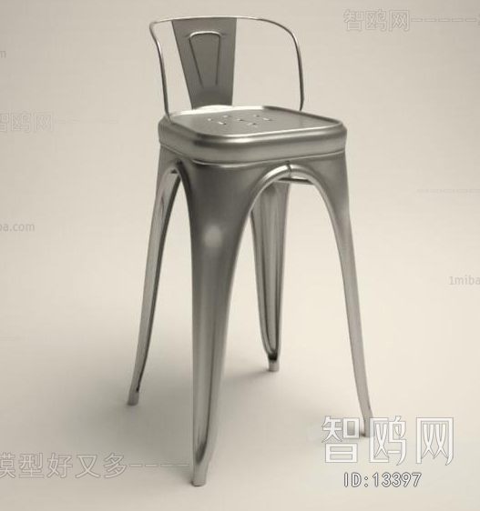 Modern Industrial Style Bar Chair