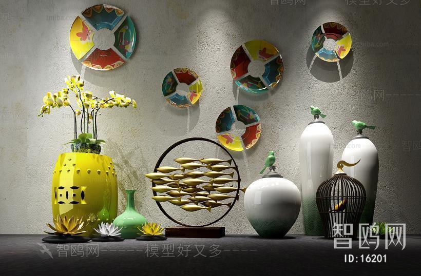 Modern New Chinese Style Wall Decoration