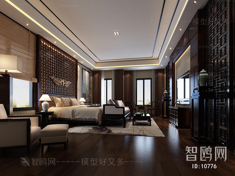 New Chinese Style Bedroom