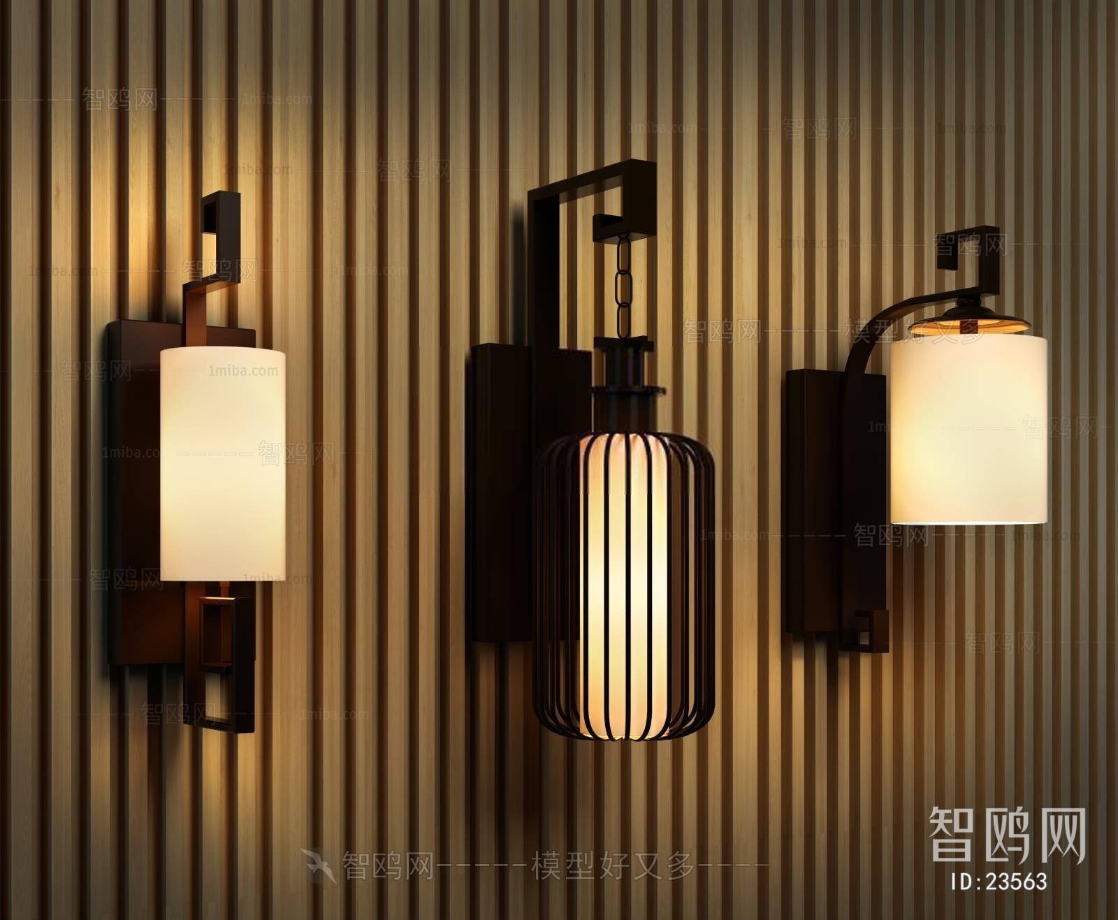 New Chinese Style Wall Lamp