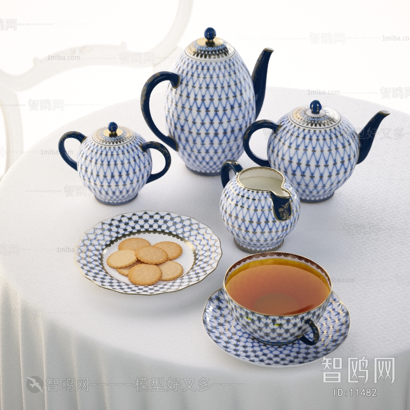 Modern Mediterranean Style Tea Set
