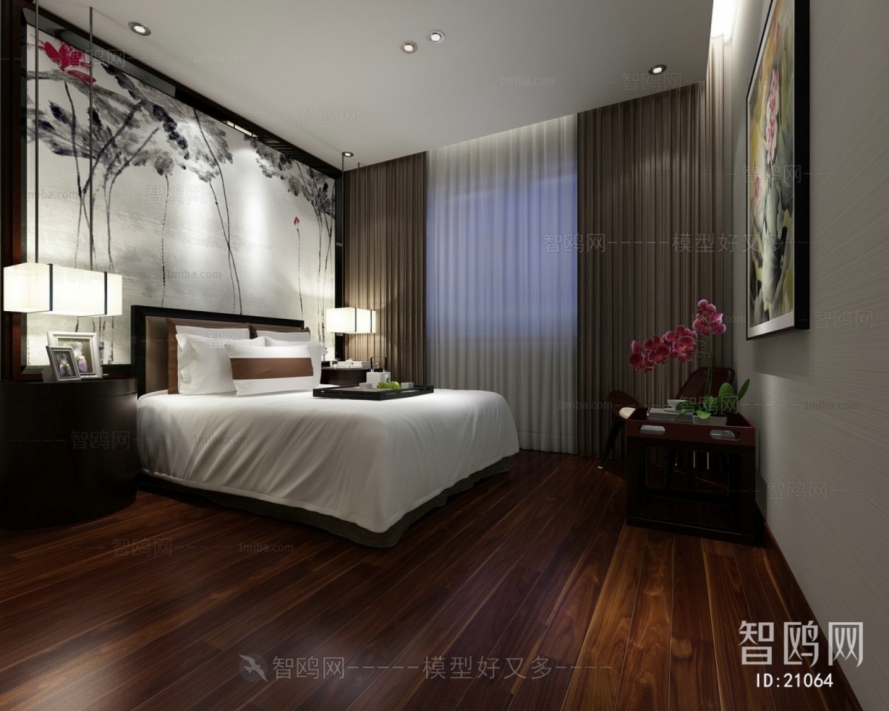 New Chinese Style Bedroom