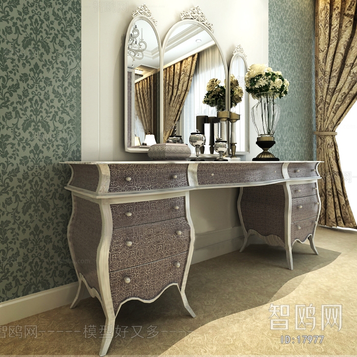 European Style New Classical Style Dresser