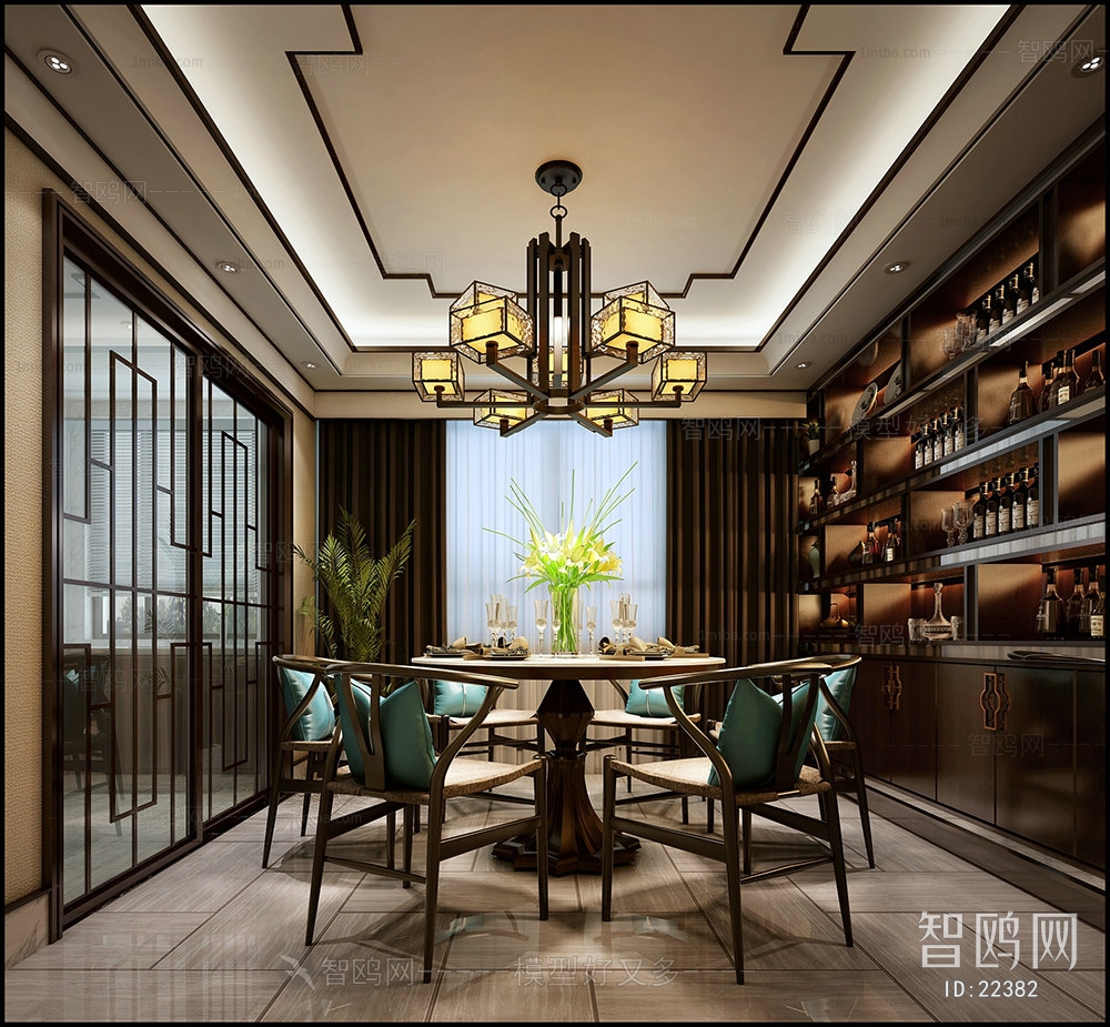 New Chinese Style Dining Room