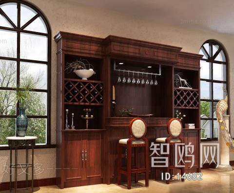 American Style European Style Wine Cabinet