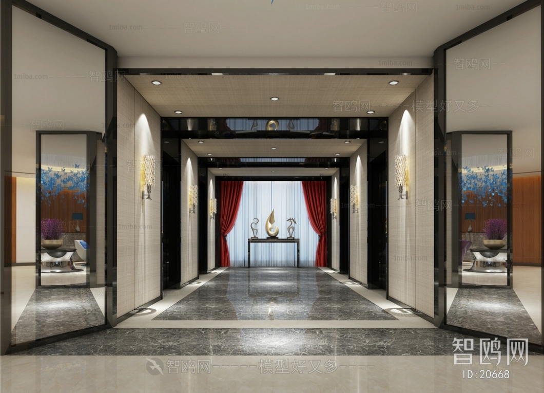 Modern Corridor/elevator Hall