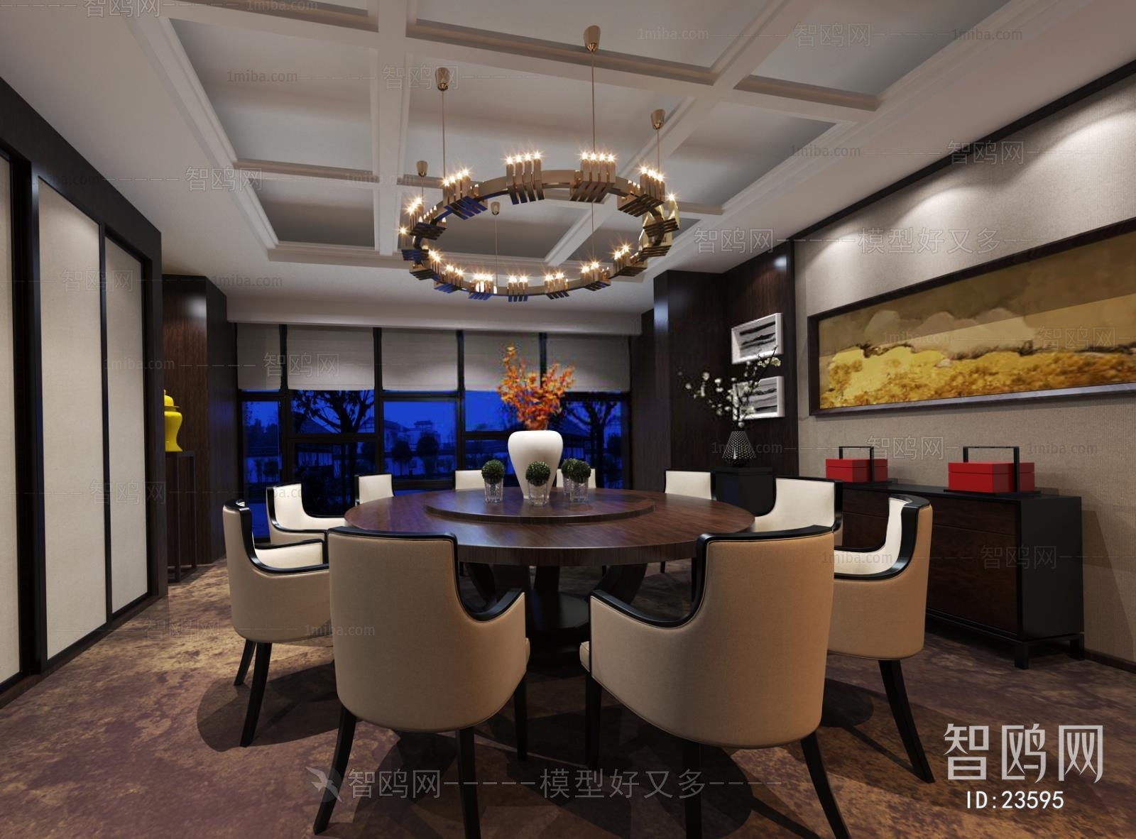 New Chinese Style Dining Room