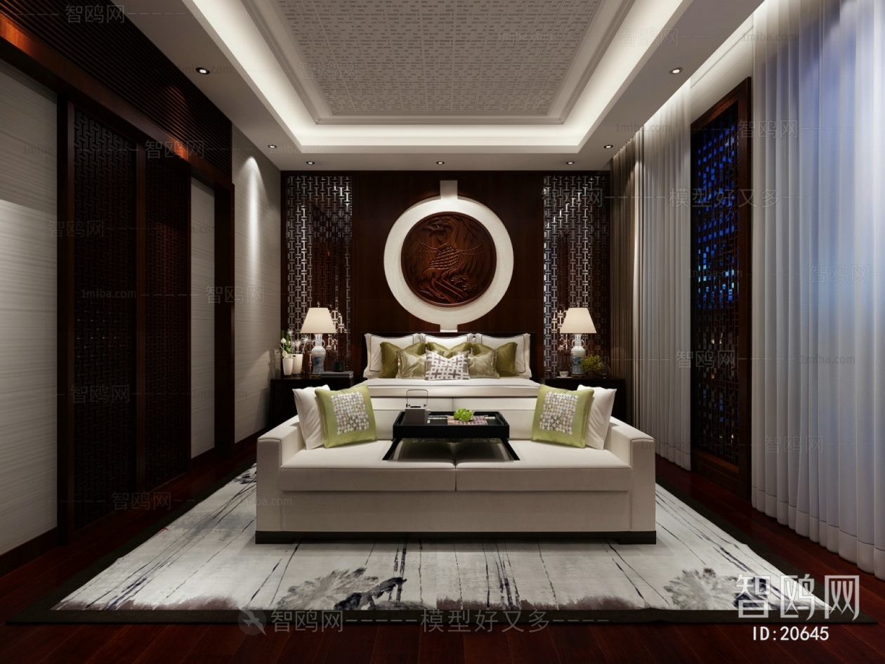 New Chinese Style Bedroom