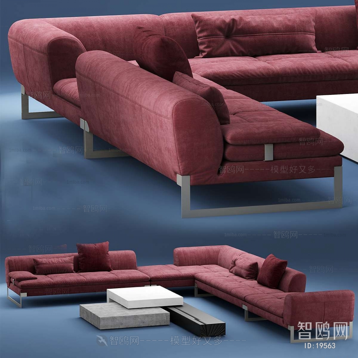 Modern Multi Person Sofa